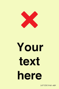 Custom plain background, red cross sign